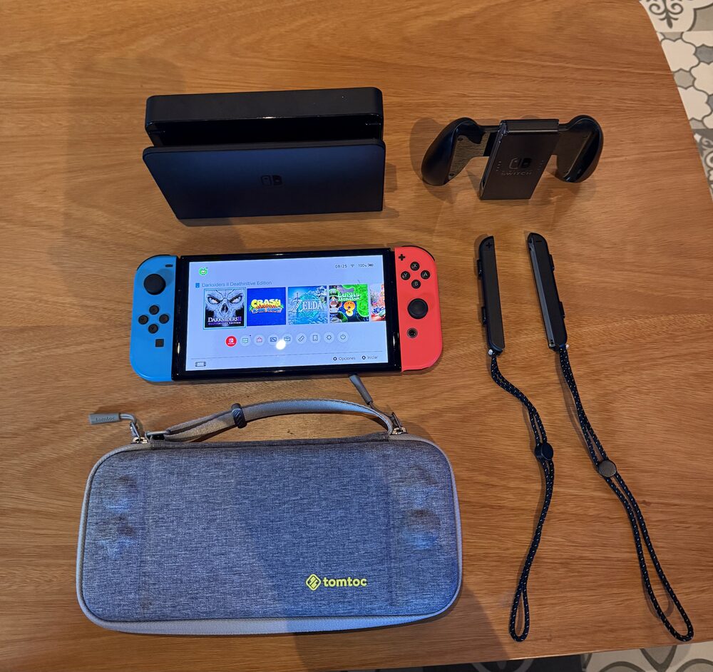 Nintendo Switch OLED – Neon Blue/Red – 64GB - Imagen 1
