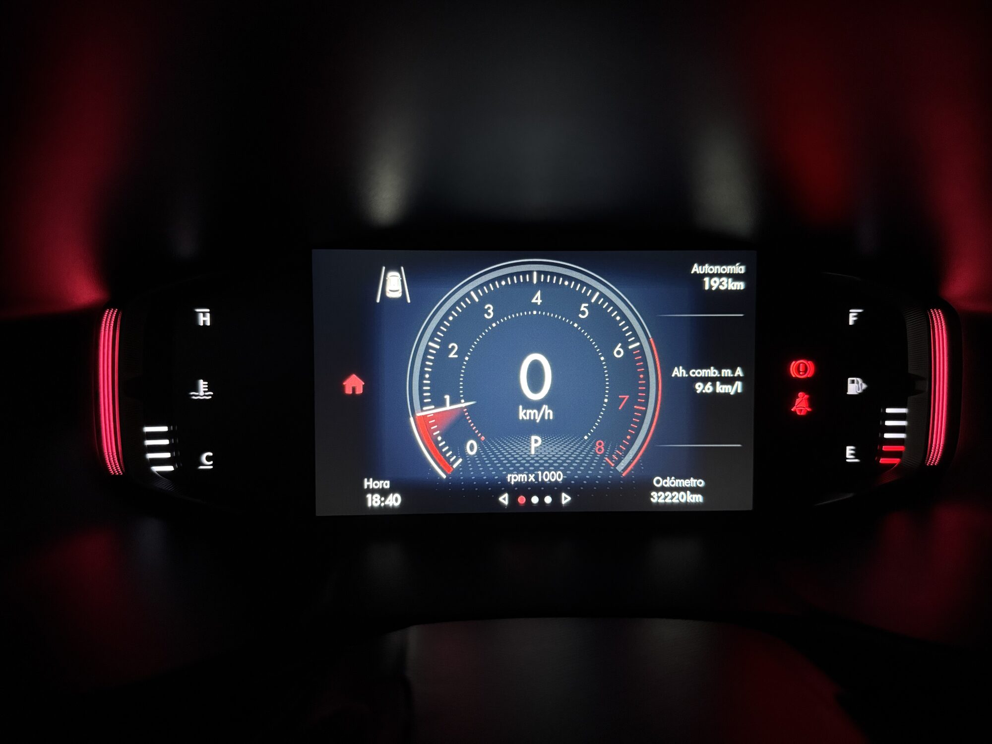 Fiat Pulse Impetus consola y palanca